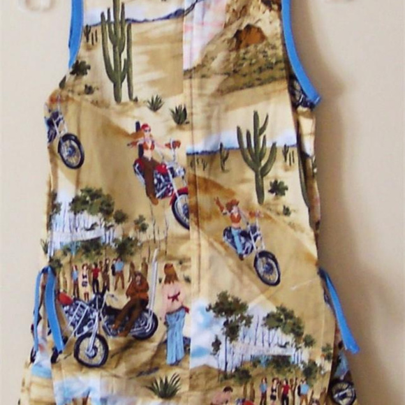 GIRLS DRESS MOTORCYCLE ISLAND SIZE 6X NWT BABY WIT Ddesigner Kids Wear Adorable - Picture 2 of 2